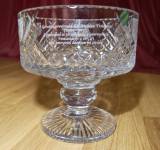 An engraved, cut crystal bowl provided by Welsh Royal Crystal of Rhayader, Powys  » Click to zoom ->